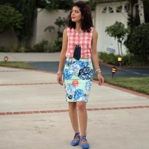 The Pencil Skirt Floral by J Crew